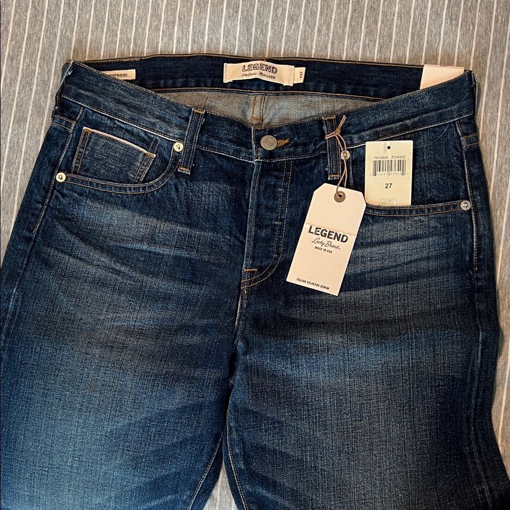 Legend Women's Dark Blue Boyfriend Jeans